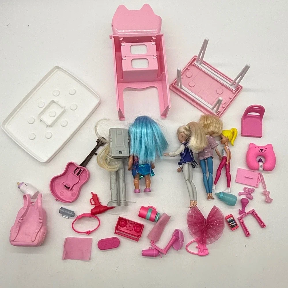 Mattel Barbie Chelsea Doll mixed brand Lot Dolls Furniture Accessories toy lot.